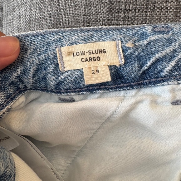 Low-Slung Straight Cargo Jeans in Coleman Wash - Picture 7 of 7